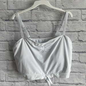 NEW AMAZON WHITE BIKINI TOP BATHING SUIT PLUS SIZE 4XL